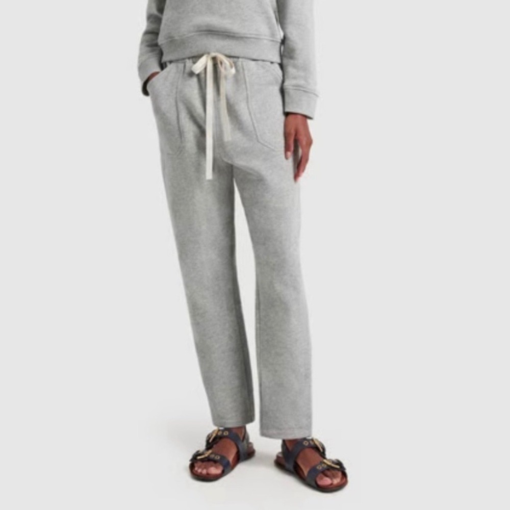 G.‎ Label Goop Sweatpants Gray Drawstring Straight Leg Casual Joggers Size XS